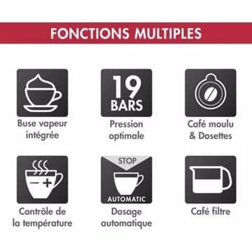 Expresso combiné cafetière MAGIMIX 11423 AUTO CHROME MAT – Image 8