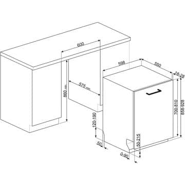 Lave vaisselle encastrable SMEG STL252CH – Image 8
