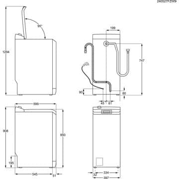 Lave linge top ELECTROLUX EW7T3733BA – Image 6