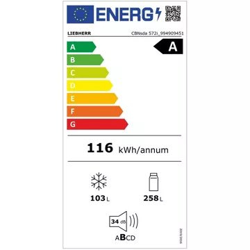 Réfrigérateur combiné LIEBHERR CBNsda572i-22 BioFresh – Image 7