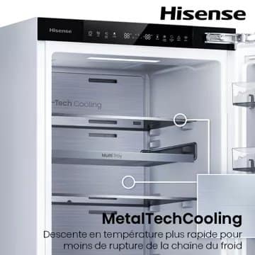 Réfrigérateur combiné encastrable HISENSE RB3B250SAWC – Image 9