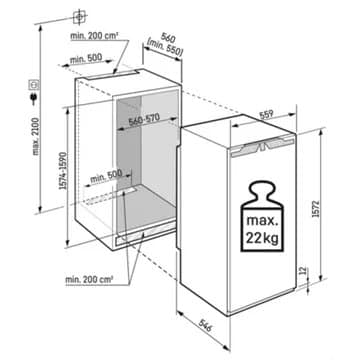Réfrigérateur 1 porte encastrable LIEBHERR IRBdi4851-22 Prime BioFresh – Image 6